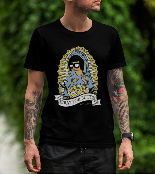 Pray For Butts Tina Belcher Bob's Burgers Iconic Character Image T-Shirt