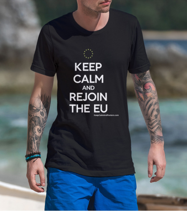 Martin Davies Keep Calm And Rejoin The EU T-Shirt