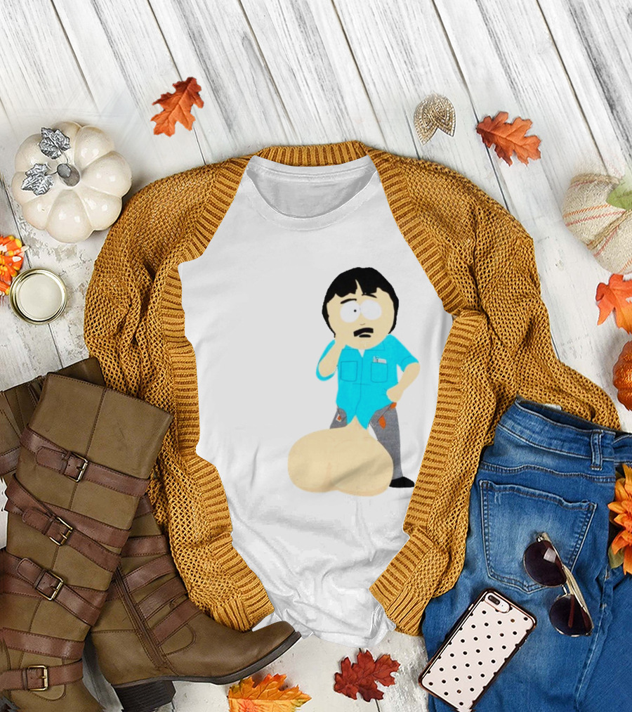 Ladies My Eyes Are Up Here Randy Marsh Humor South Park Character T-Shirt