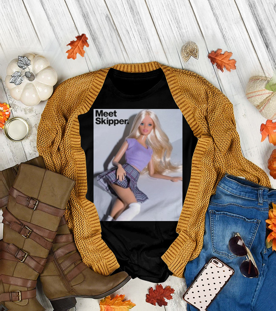 Meet Skipper Barbie Doll Vintage Style Fashion T-Shirt