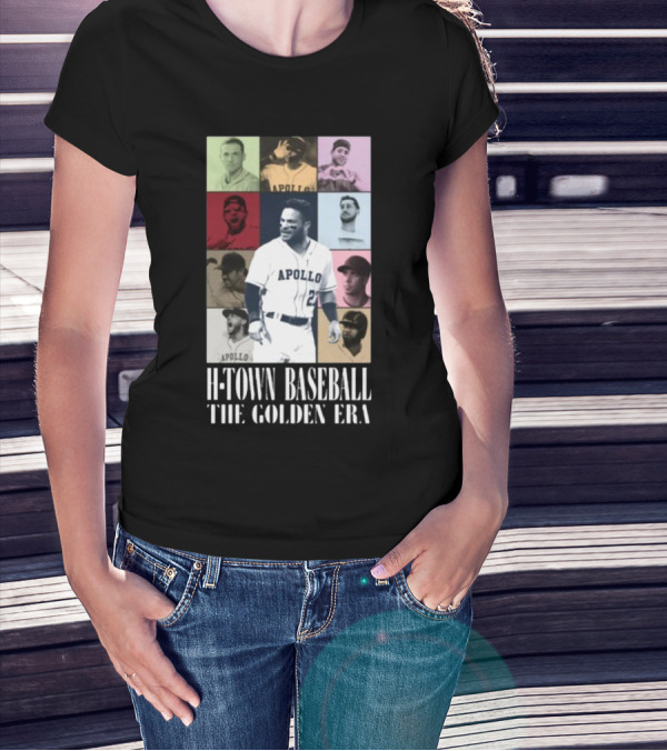 Apollohou H-Town Baseball The Golden Era Apollo Collection T-Shirt