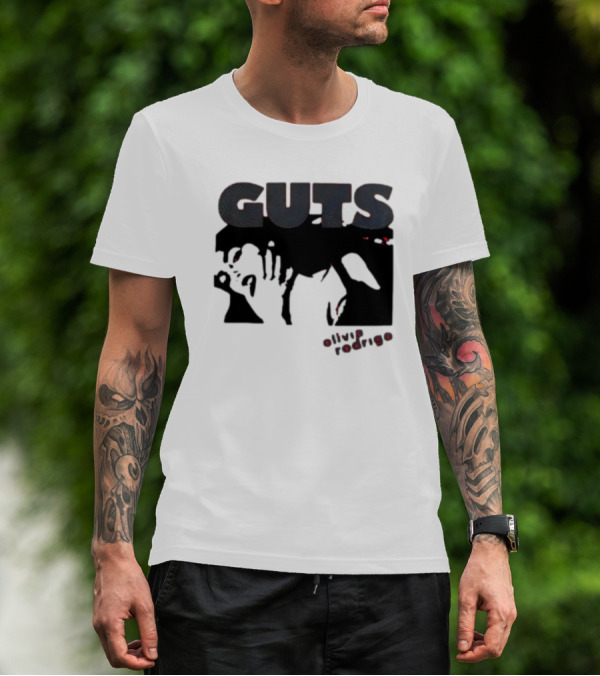 Guts Red Glittering Shadowy T-Shirt