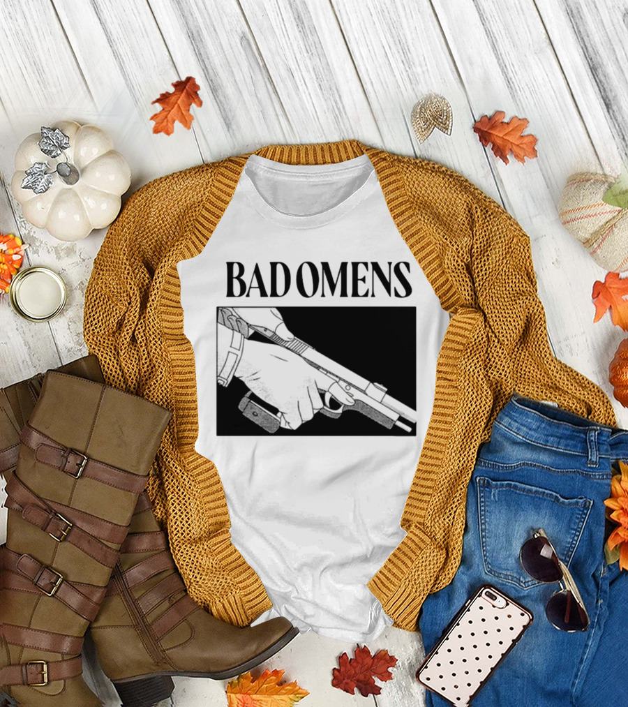 Bad Omens What's The Difference Between A God And Gun Hands Holding Gun T-Shirt