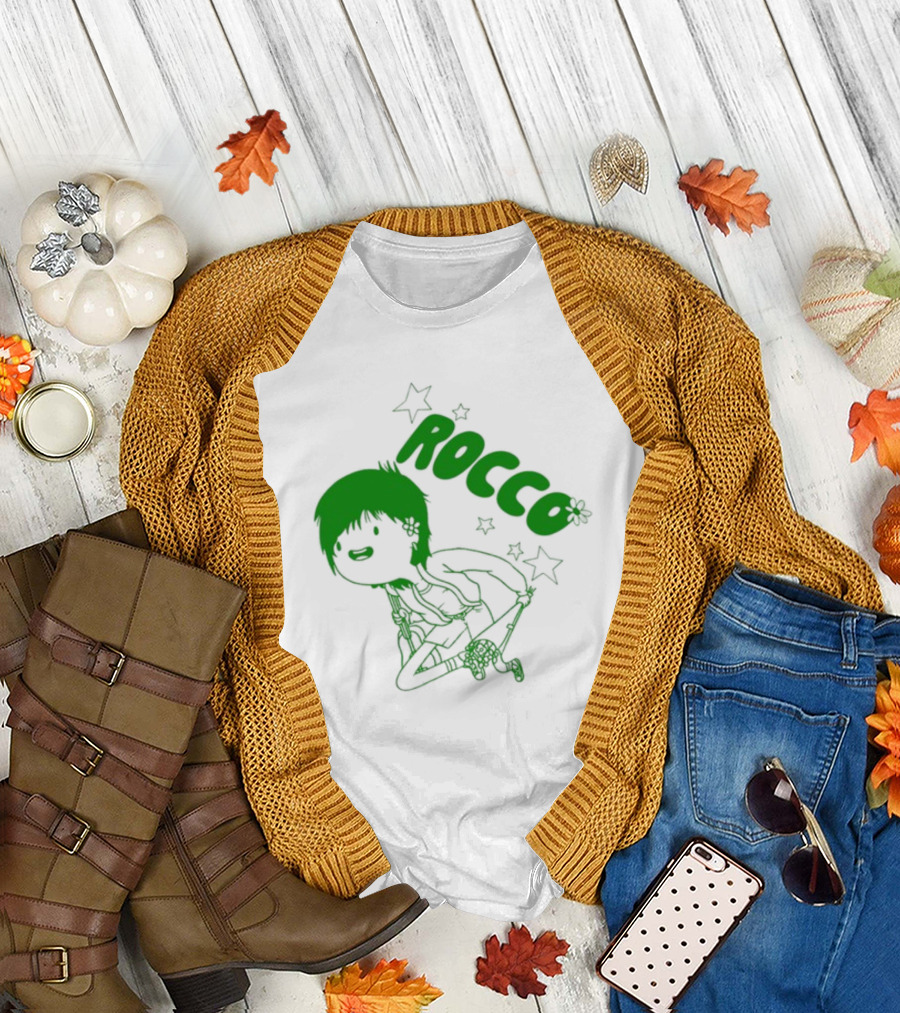 Rocco Animated Green Glow Character T-Shirt