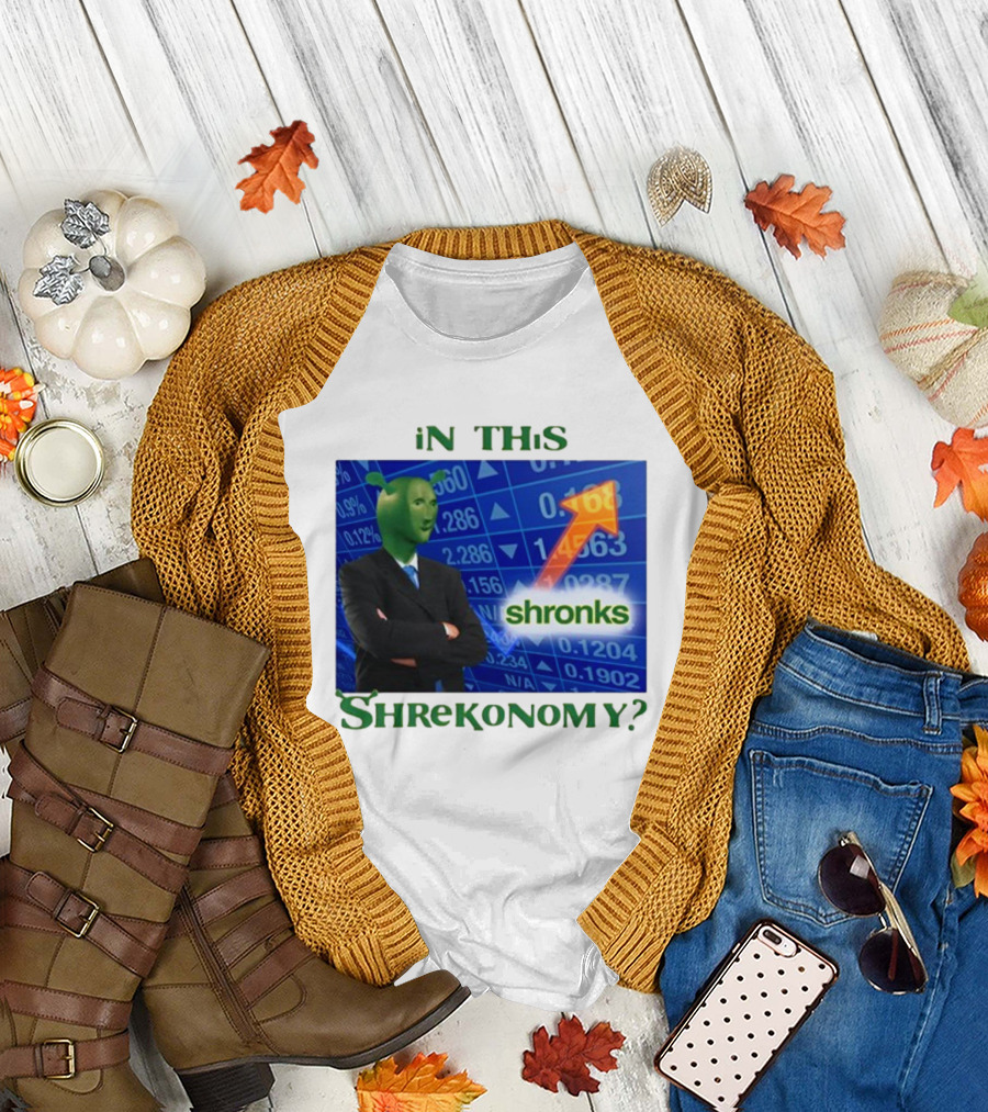 Shirts That Go Hard Shronks In This Shrekonomy Stock Market T-Shirt