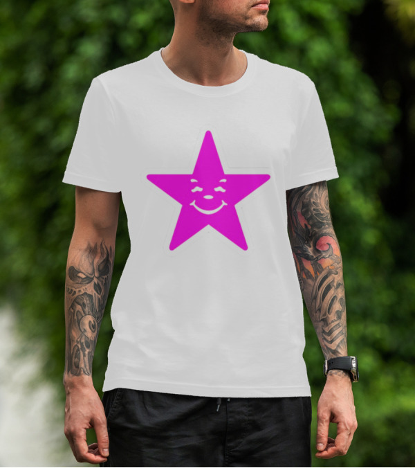 Austin Babbitt Asspizza Smiling Star Pink T-Shirt