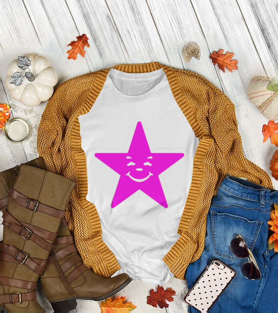 Austin Babbitt Asspizza Smiling Star Pink T-Shirt