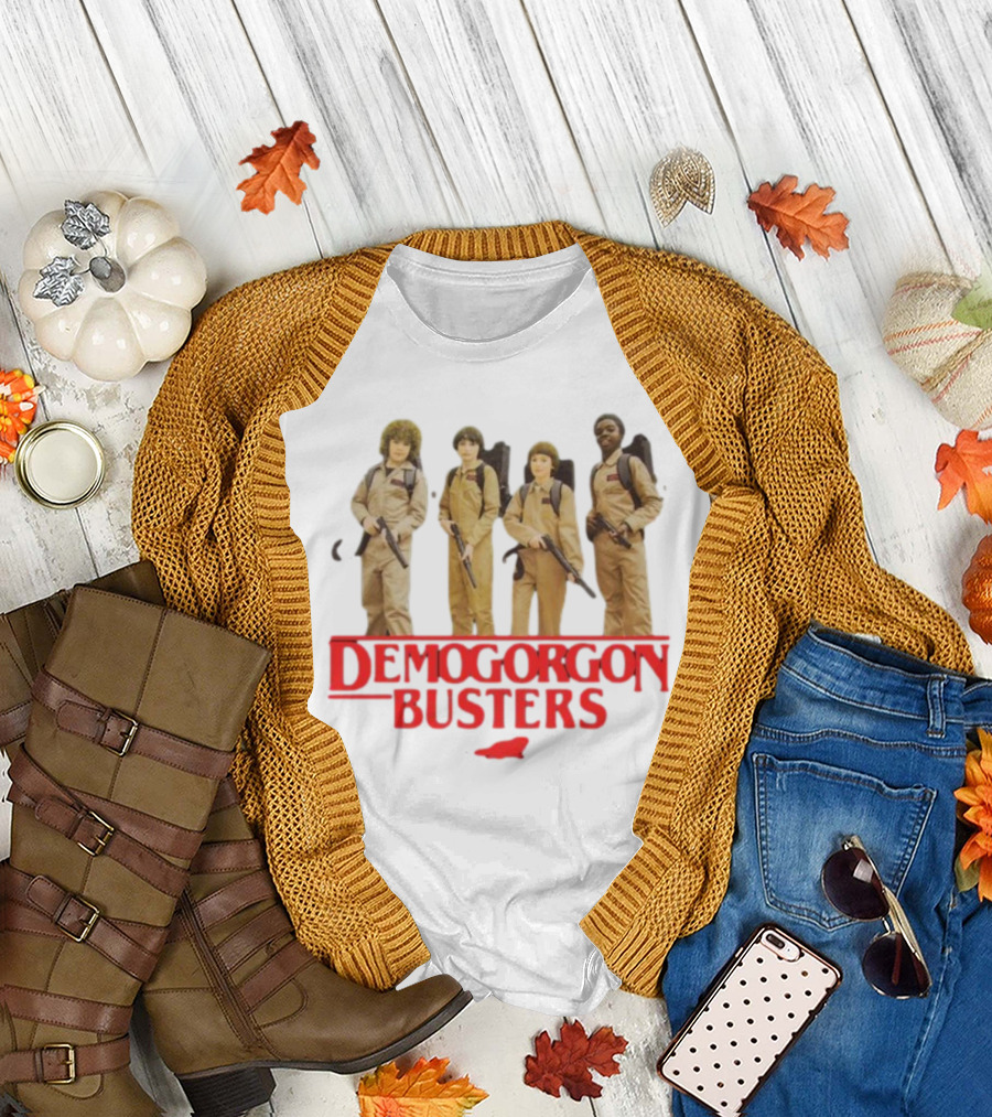 Myles Garrett Featuring Stranger Things Demogorgon Busters Ghostbusters Crossover T-Shirt