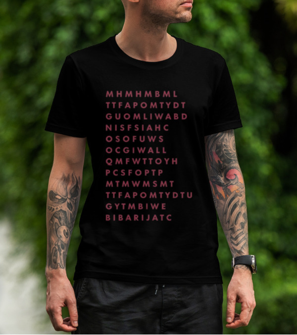Mhmhmbml Ttfapomtydt Guomliwabd Nisfsiaнс Osofuws Ocgiwall Qmfwttoyh Pcsfoptp Mtmwmsmt Ttfapomtydtu Gytmbiwe Bibarijatc Word T-Shirt