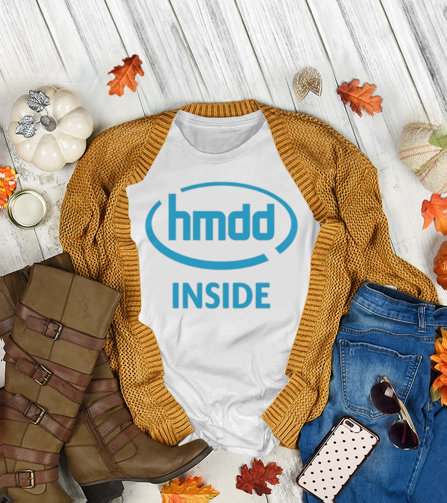 hmdd Inside Logo Parody Dantebowe Wearing T-Shirt
