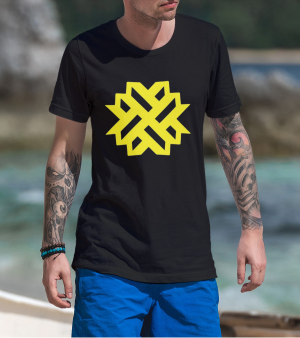 Naturewalkstudio Geometric Yellow Emblem T-Shirt