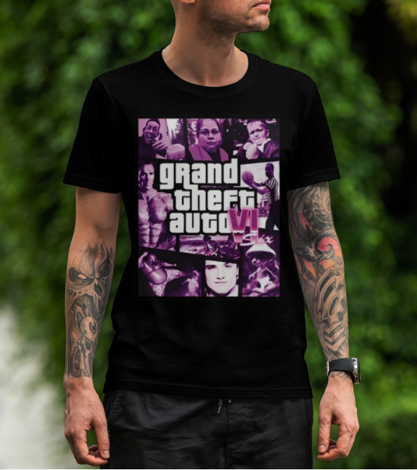 Galleryno8 Grand Theft Auto VI Six Gta 6 T-Shirt