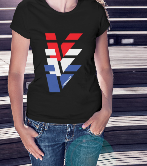 Verhulst V Red White Blue T-Shirt