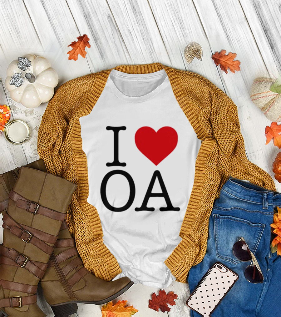 I Heart OA Symbolized Love for OA Movement T-Shirt