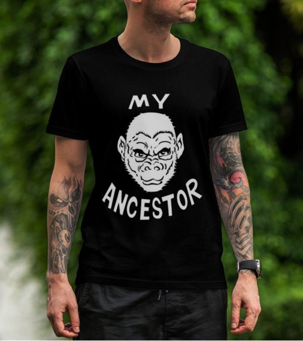 Blaise Ulysse Bernard Collins II My Ancestor Ape Face T-Shirt