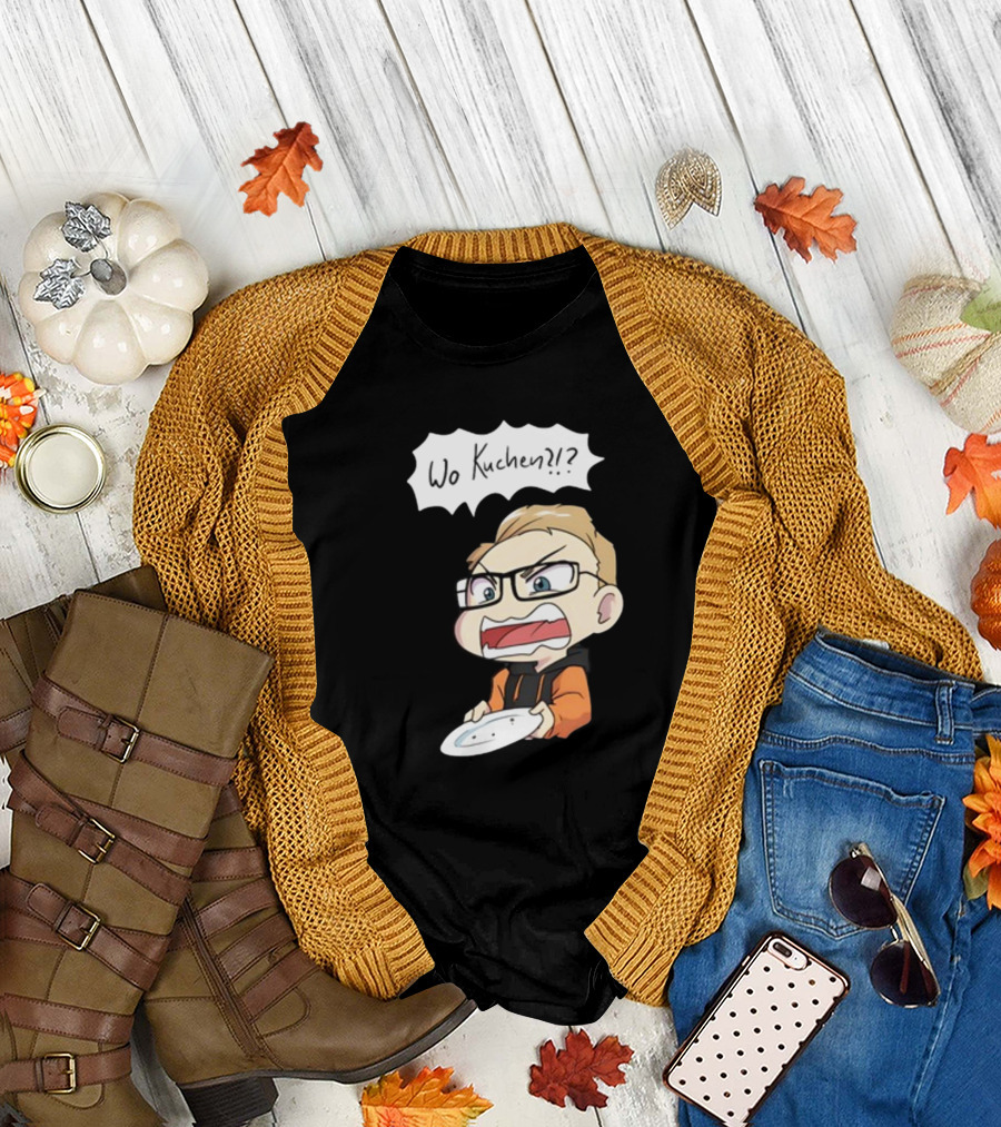 Wo Kuchen Kittycat Cakes Damen Comic Style Character T-Shirt