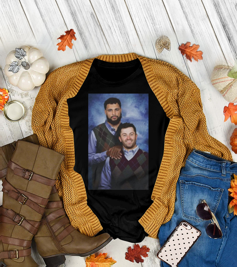 Baker Mayfield And Mike Evans Brothers Family Portrait Sweater Image T-Shirt