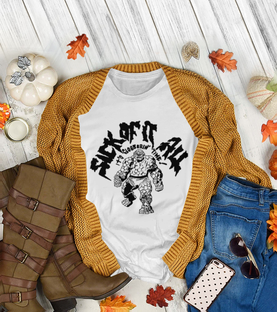 Sick Of It All It's Clobberin' Time The Thing Comic T-Shirt