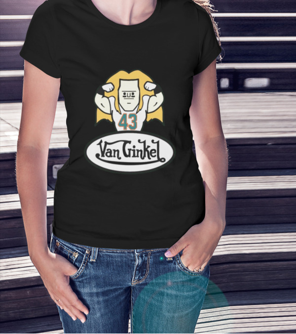Van Ginkel 43 Cartoon Football Character T-Shirt