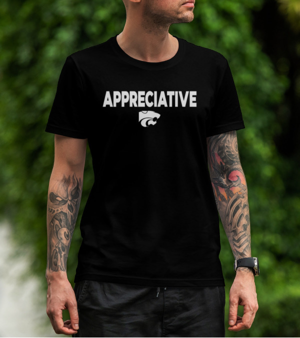 Appreciative K-State Coach Jerome Tang T-Shirt