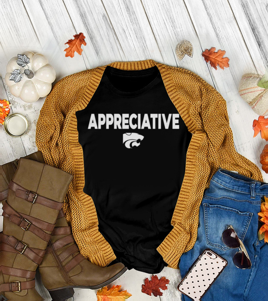Appreciative K-State Coach Jerome Tang T-Shirt