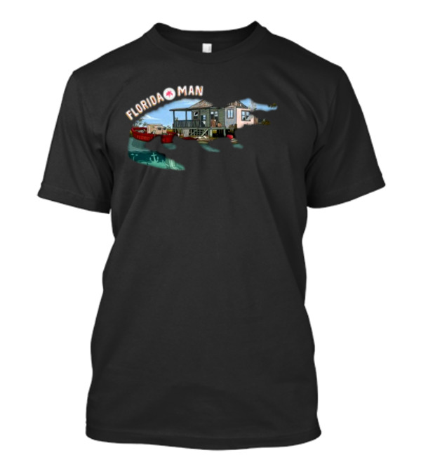 Florida Man And Gator Houseboat Adventure NFT T-Shirt