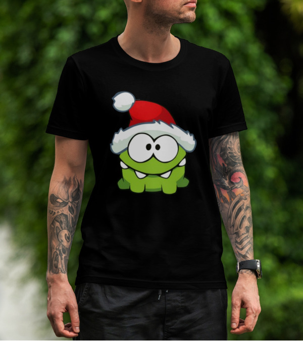 Santa Hat Om Nom T-Shirt