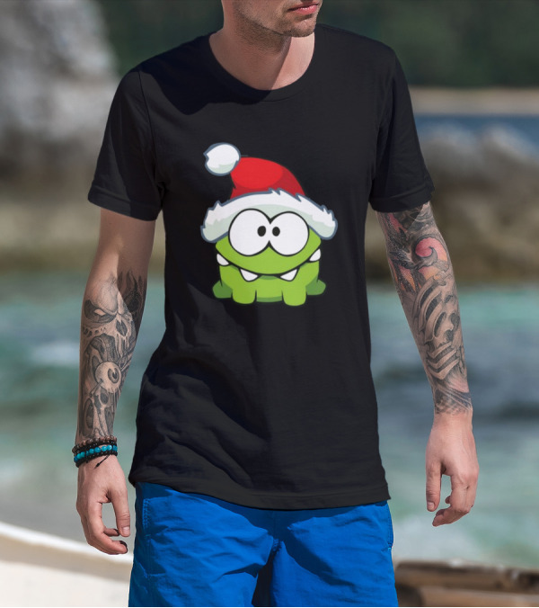 Santa Hat Om Nom T-Shirt