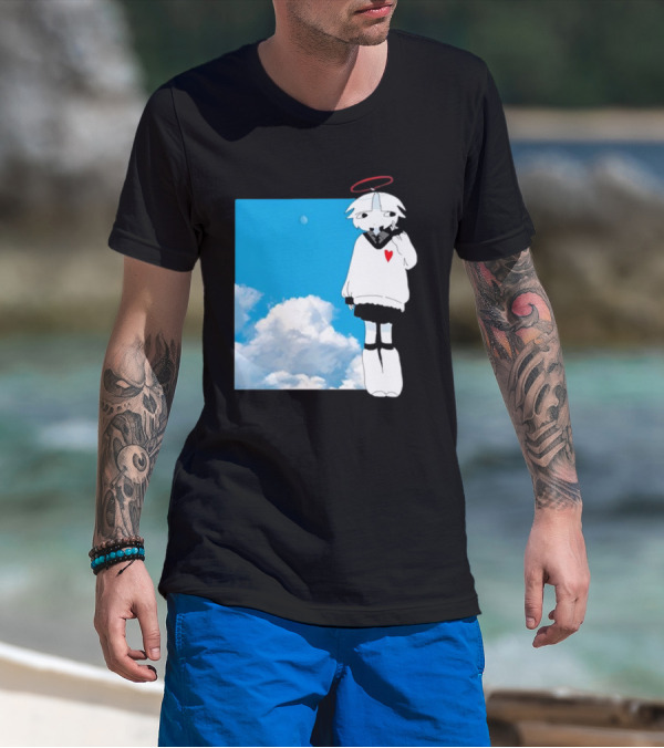 ChewChewer Loving Sky Cute Angel Halo Heart Clouds T-Shirt