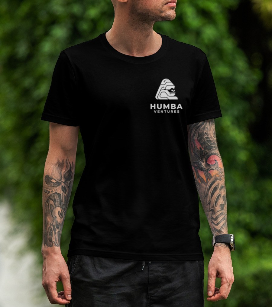 Humba Ventures Black Shirt With White Stylish T-Shirt