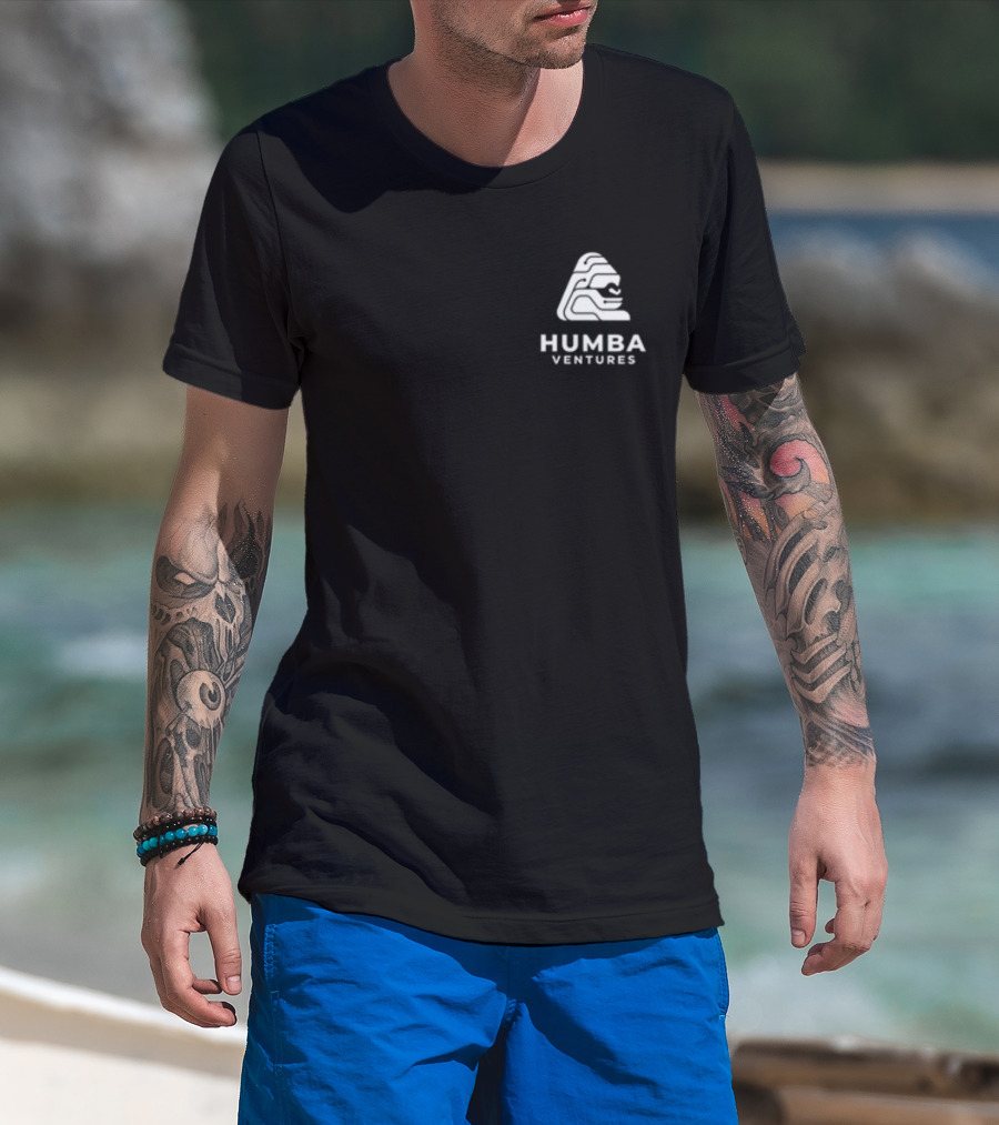 Humba Ventures Black Shirt With White Stylish T-Shirt