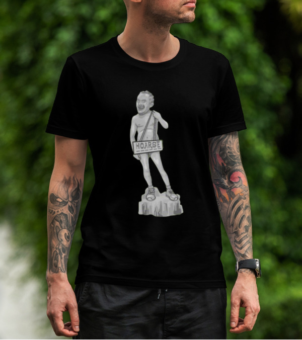Stu Hoarse Stone Sculpture Statue T-Shirt