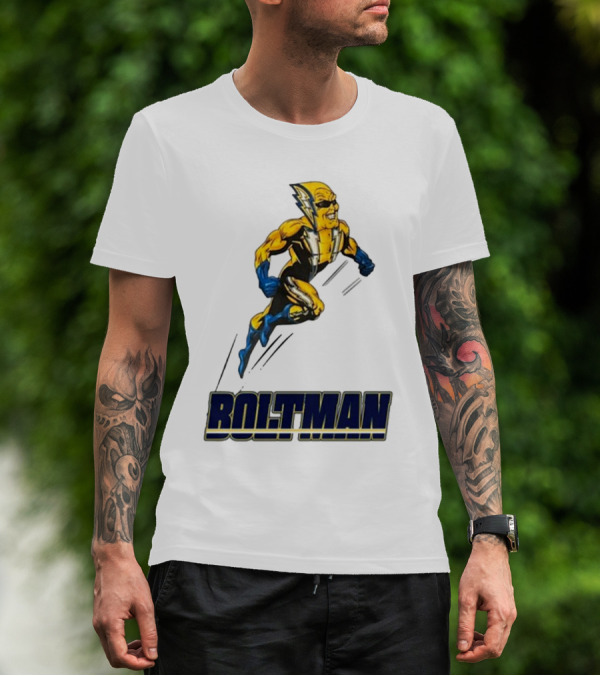 Boltman Superhero With Lightning Costume T-Shirt