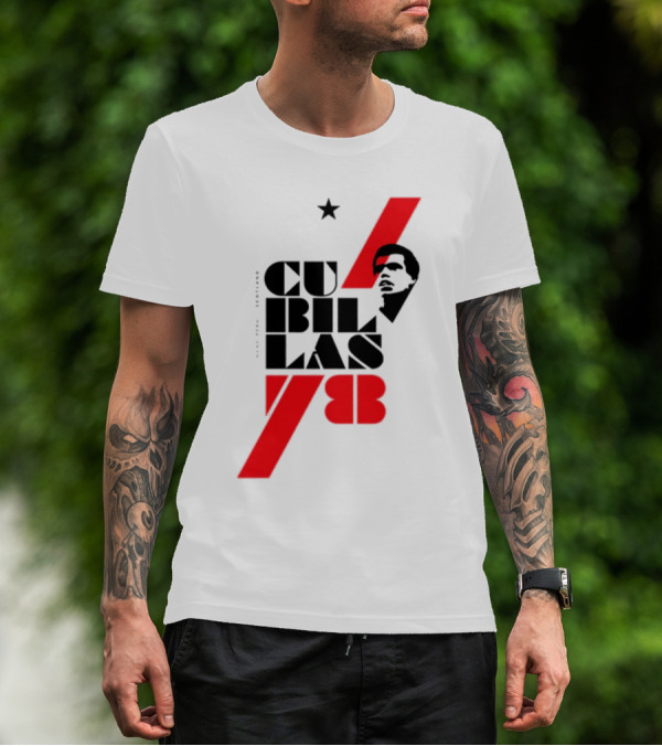 CUBILLAS 78 Star Iconic Red And Black T-Shirt