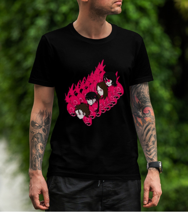 Concert Exclusive Jun Inagawa Pink Monster Characters T-Shirt