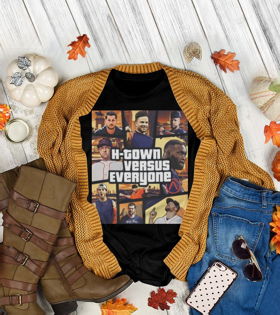 H-Town Versus Everyone Houston Sports Icons Collage T-Shirt