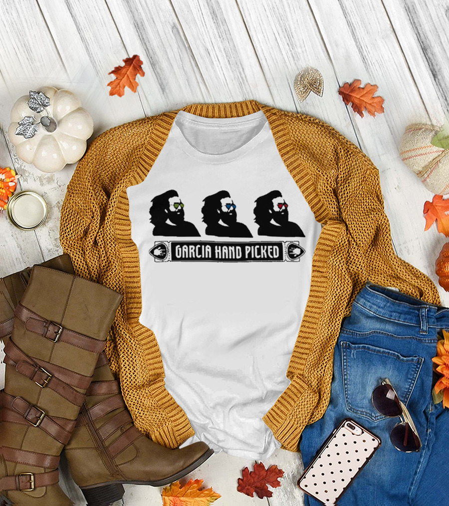 Garcia Hand Picked Jerry Garcia Silhouettes with Colored Glasses T-Shirt