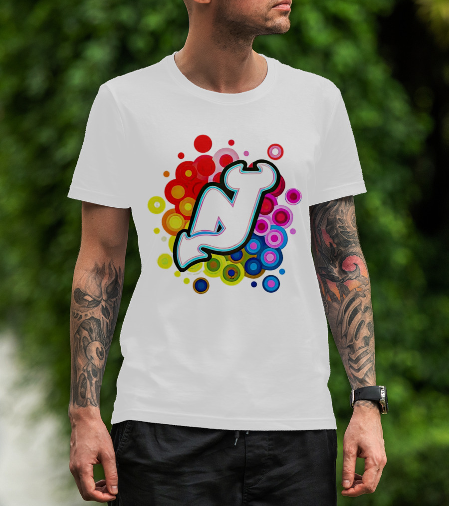 New Jersey Devils Rainbow T-Shirt