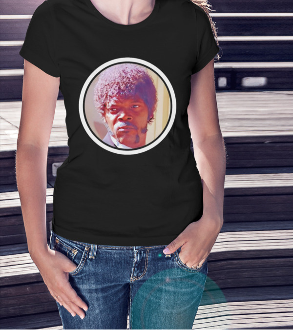 Jules Winnfield Iconic Look Pulp Fiction Samuel L Jackson Photo T-Shirt