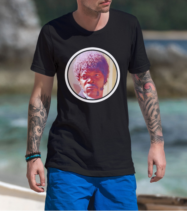 Jules Winnfield Iconic Look Pulp Fiction Samuel L Jackson Photo T-Shirt