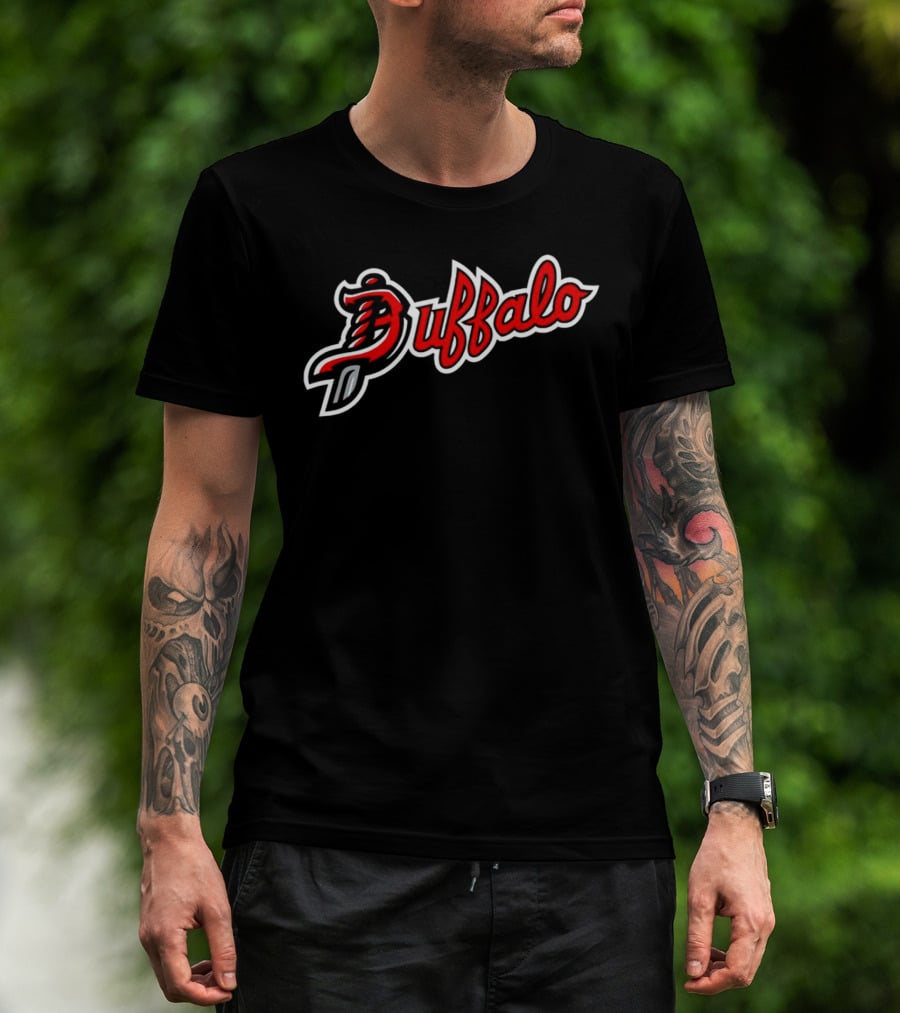 Buffalo Script With Sword T-Shirt
