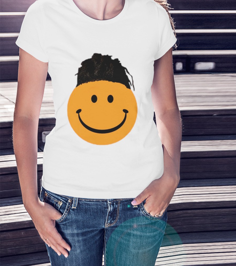 Smiling Face Have A Nice Game Emoji With Hair T-Shirt