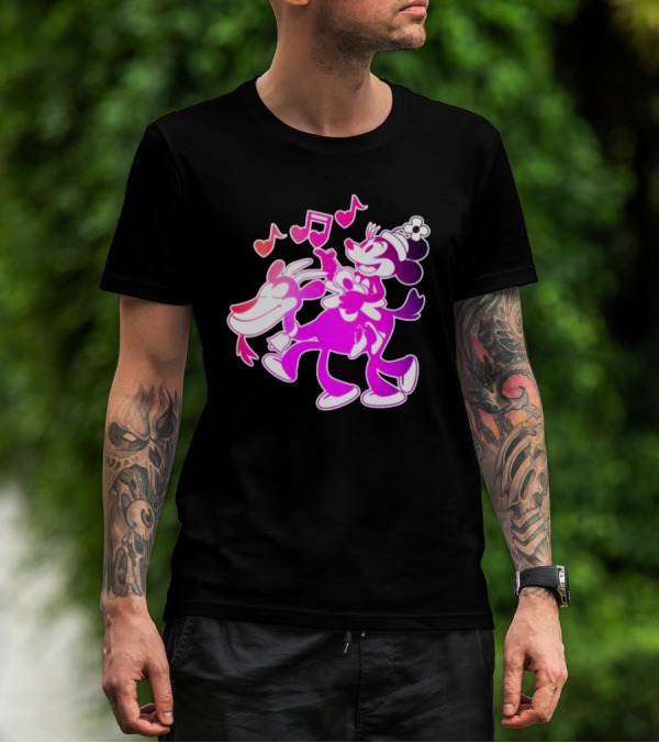 Pixelkitties Steamboat Minerva Musical Adventure Retro Cartoon T-Shirt
