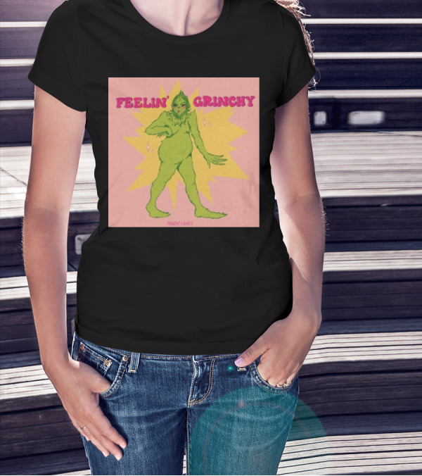 Feelin’ Grinchy Tragicgirls Retro Green Character T-Shirt