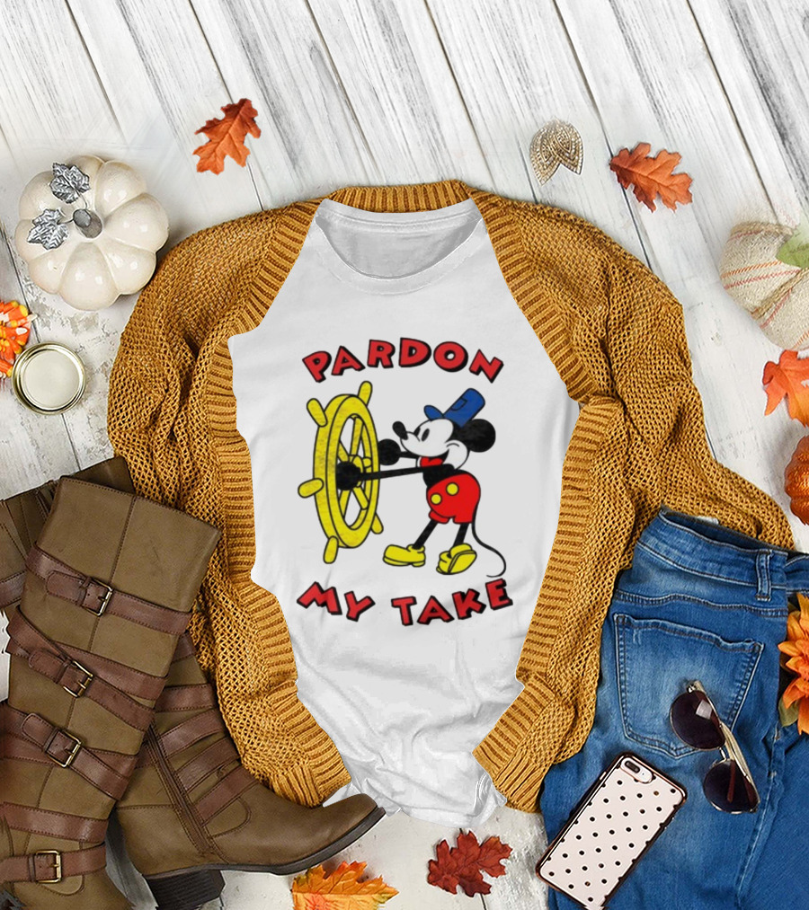 Pardon My Take Steamboat Wheel Mickey T-Shirt
