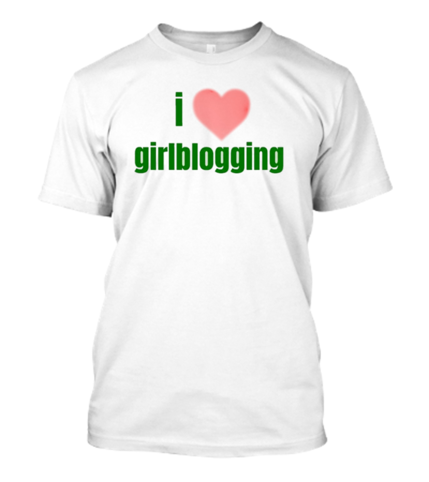 Vibe2k Store I Heart Girlblogging Enthusiast Love T-Shirt