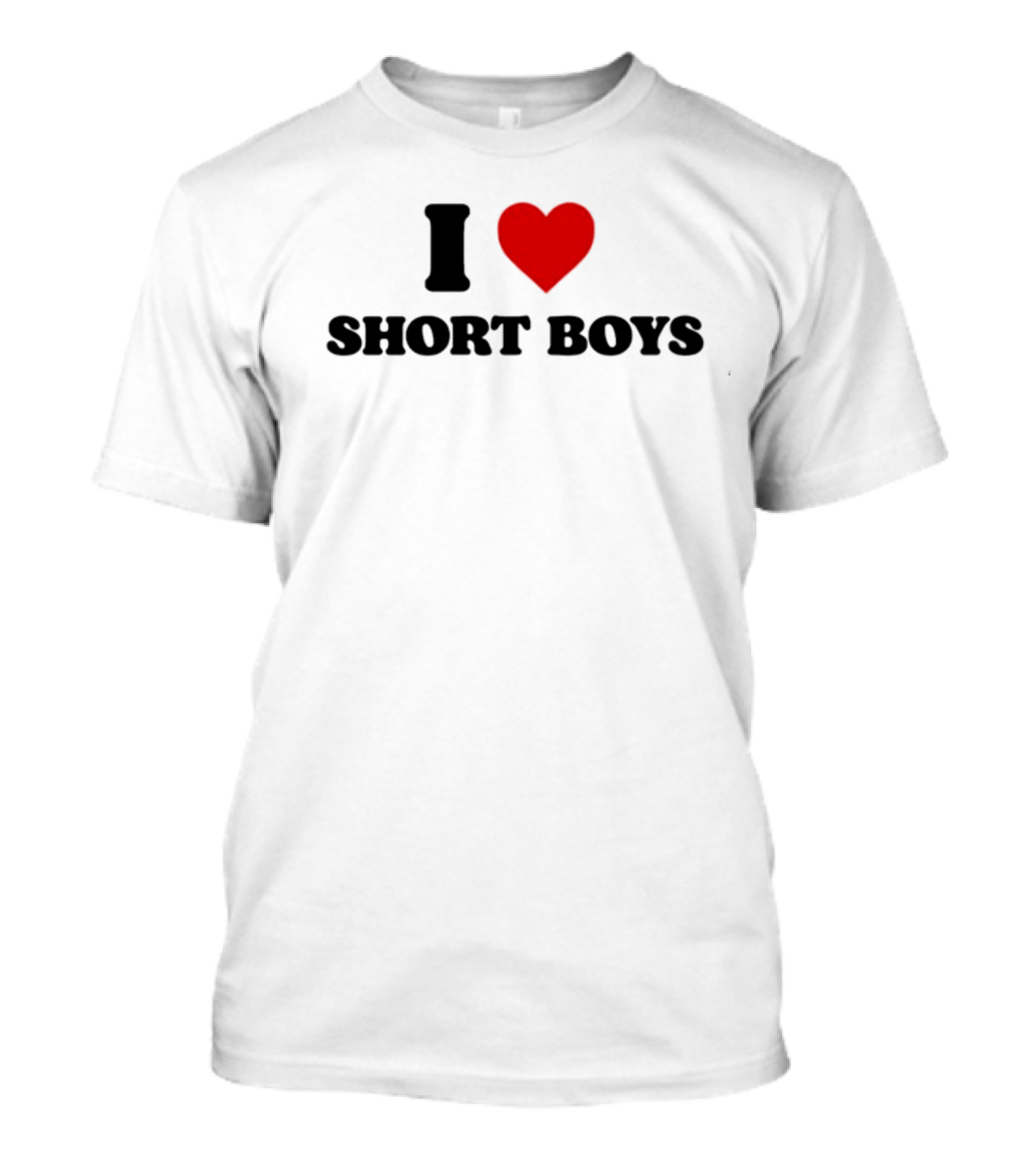 I Heart Short Boys Love Emphasis T-Shirt