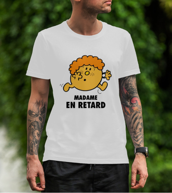 Madame En Retard Character With Orange Hair And Running Pose T-Shirt