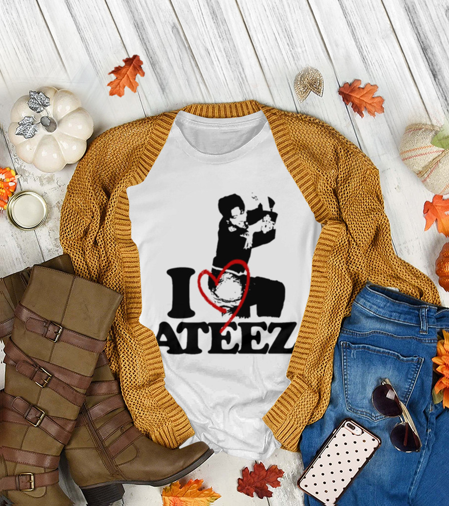 Wooyoung Love Ateez I Heart T-Shirt
