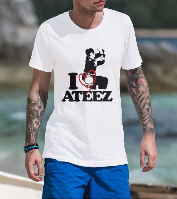 Wooyoung Love Ateez I Heart T-Shirt